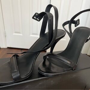 Alexander Wang Black Strappy Stiletto Sandals
